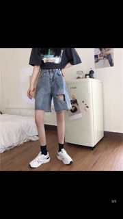 💰Quần Jeans Ngố Rách 1 Bên