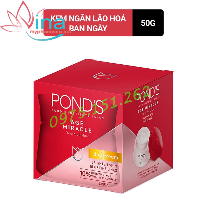 Kem Dưỡng Da PondS Age Miracle Day Cream Chống Lão Hóa SPF18 50g