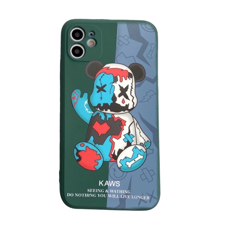 Ốp lưng iphone Kaws Seeing cạnh vuông giả ip12 5/5s/6/6plus/6s/6splus/7/7plus/8/8plus/x/xr/xs/11/12/pro/max/plus/promax