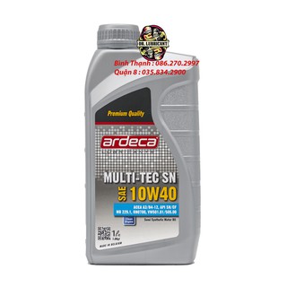 Nhớt ardeca multi-tec sn 10w40 dung tích 1l