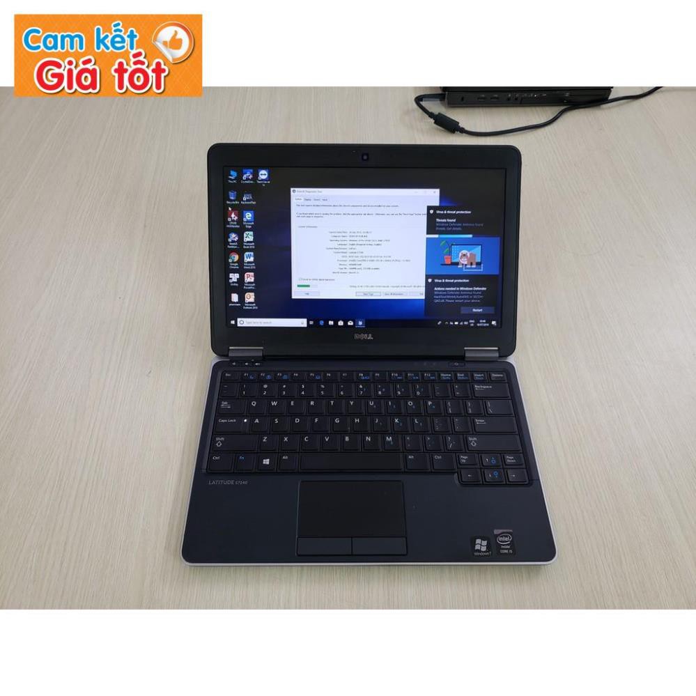 Laptop cũ dell latitude E7240 i7 4600u, ram 4gb, ssd 128gb, màn hình 12.5 inch