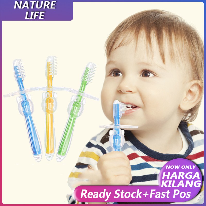 【COD & READY STOCK】Bàn chải đánh răng silicone mềm mại cho bé