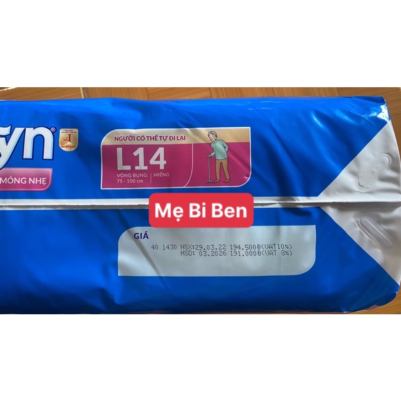 [GIÁ SỈ THÙNG 3 GÓI] Tã Bỉm Quần Người Lớn Caryn Mỏng Nhẹ Size M16/L14/M32/L28 Miếng