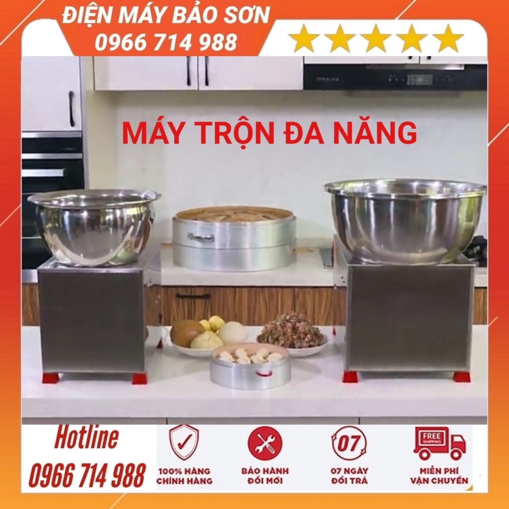 Máy Nhào Bột Gia Đình 5Kg 8Kg Máy Trộn Bột Thực Phẩm Đa Năng Chất Liệu Inox  Bảo Hành 12 Tháng