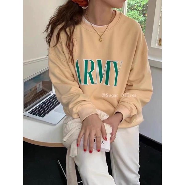 [Mã 12FASHIONSALE1 giảm 10K đơn 50K] Sweater nỉ cổ tròn các mẫu siêu xinh tay tay bồng (hàng có sẵn) | BigBuy360 - bigbuy360.vn