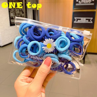Bộ 50 Dây Buộc Tóc Hình Hoa Cúc 50