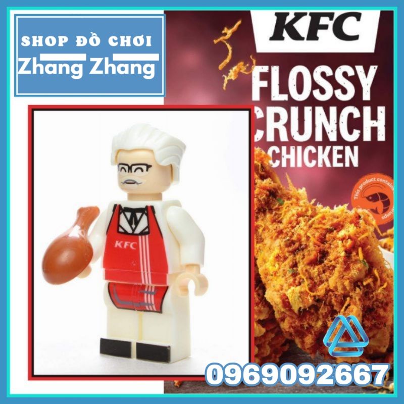 Xếp hình mô hình ông già bán gà rán KFC Minifigures MG0007