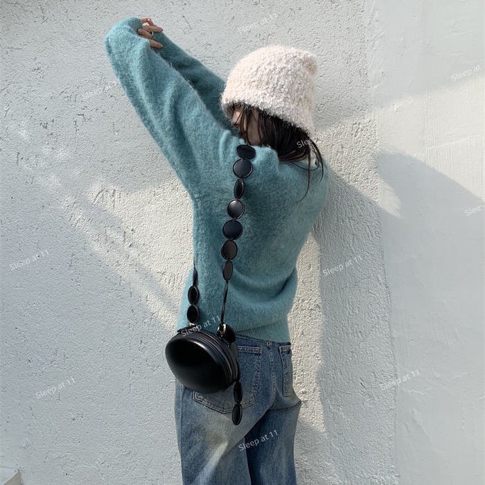 Túi Đeo Vai Hình Oval Cỡ Nhỏ Phong Cách Cổ Điển Dễ Phối Đồ