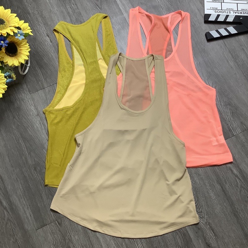 Áo tanktop phối lưới tập gym, thể thao, yoga