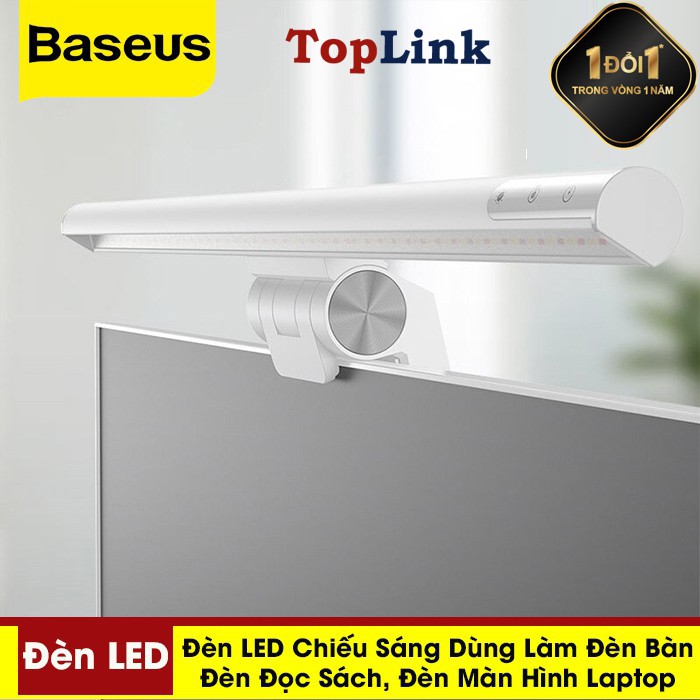 Đèn Led Máy Tính - Đèn LED Chiếu Sáng Baseus Chiếu Sáng Rộng - Đều Thiết Kế Sang Trọng - TopLink