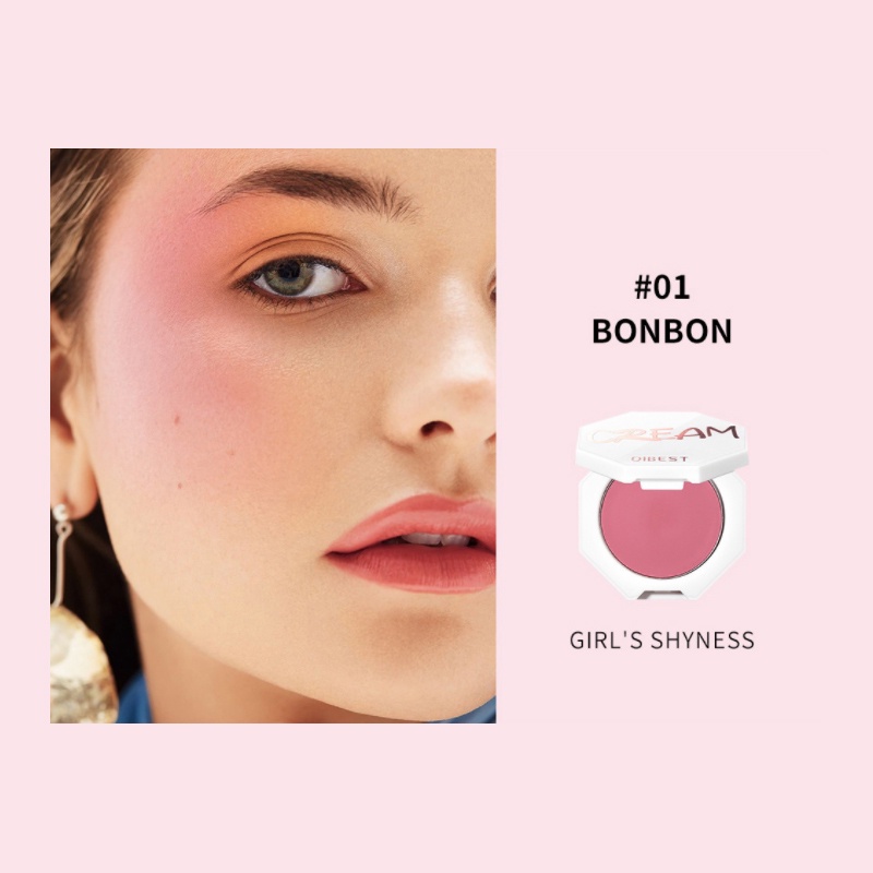 [Hàng mới về] Kem má hồng QiBEST dưỡng ẩm tự nhiên chất lượng cao