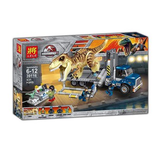 (có sẵn) bộ đồ chơi lắp ráp lego movie LeLe 39116 Xe Tải Chở Khủng Long