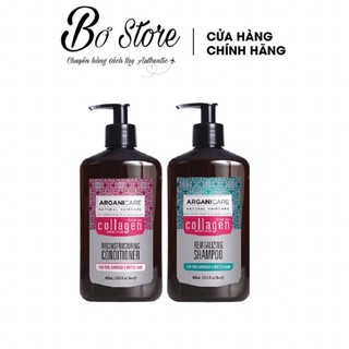 Bộ Gội Xả Arganicare Bổ Sung Collagen Cho Tóc 800ml