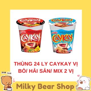 THÙNG 24 LY CAYKAY VỊ BÒ/ HẢI SẢN/KIM CHI/MIX 2 VỊ/MIX 3 VỊ CAY KAY