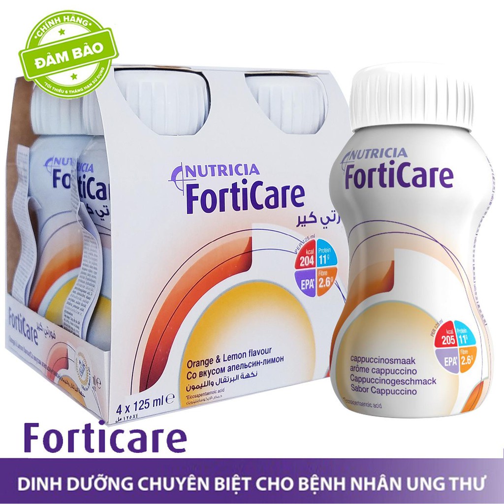 1 thùng (24 chai) FORTICARE - Sữa dinh dưỡng cho bệnh nhân ung thư [foticare]