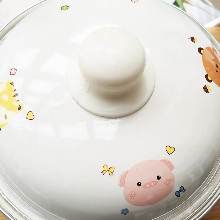 Bộ Nồi Men 3 Món Họa Tiết Cute