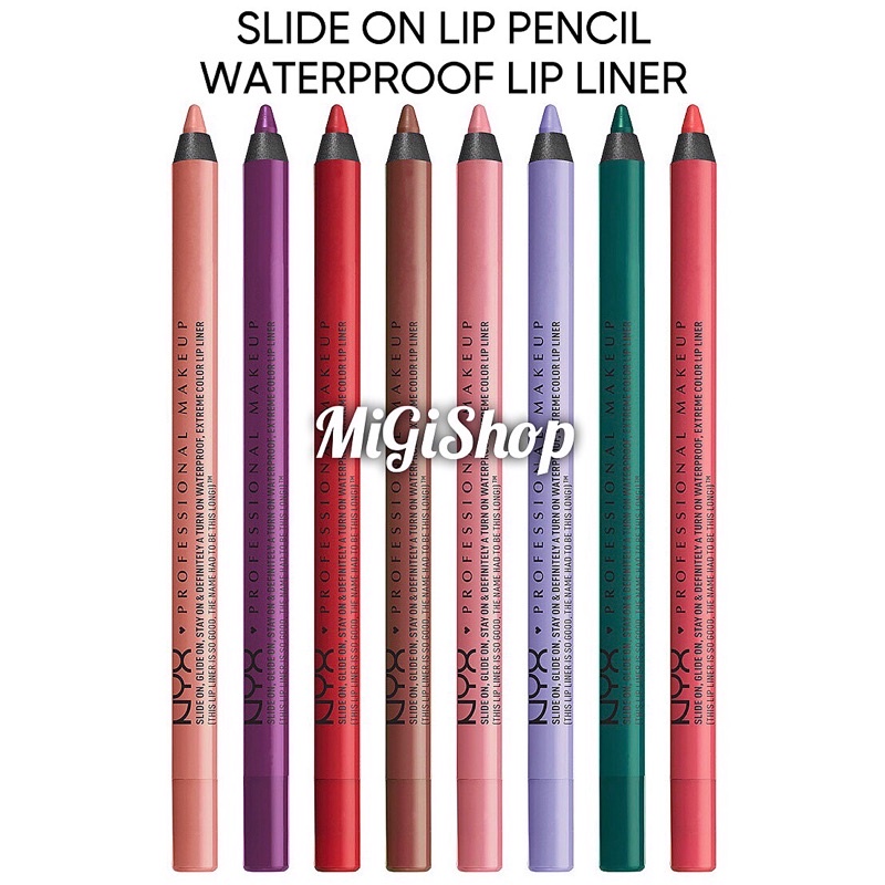 Chì Kẻ Viền Môi Dạng Sáp Nyx Slide On Lip Pencil Waterproof Lip Liner 1,20g