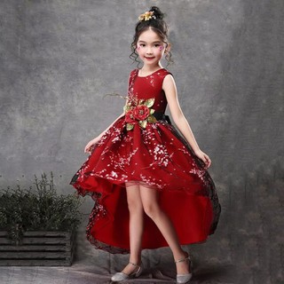Váy đầm bé gái công chúa hoa đào