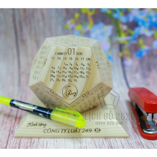 Đế của quả lịch 12 mặt (Đế đơn)