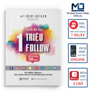Sách Kỹ Năng - Cách Để Đạt 1 Triệu Follow Chỉ Trong 30 Ngày - Đọc Kèm Apps - Bizbooks - 8935246927663