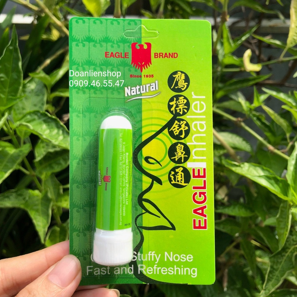 ỐNG HÍT THÔNG MŨI CON Ó EAGLE INHALER SINGAPORE HSD 02/24