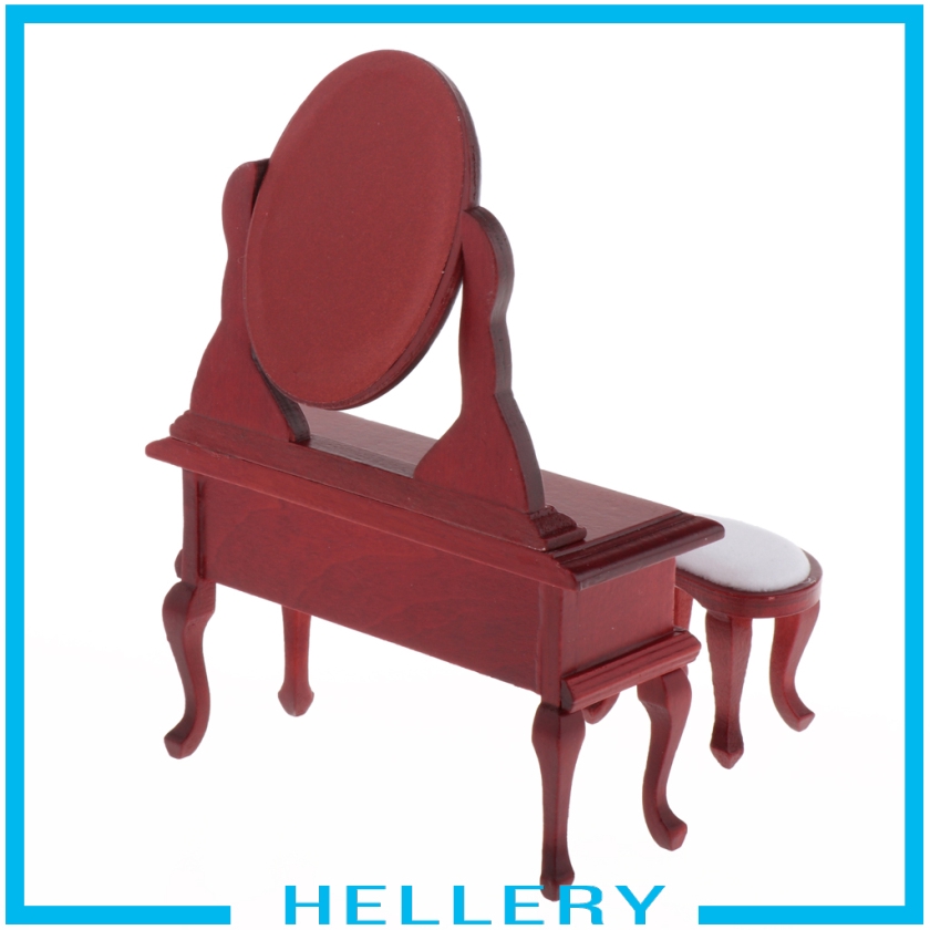 Gương Trang Điểm Bằng Gỗ Kiểu Vintage 1 / 12 Trang Trí Nhà Búp Bê