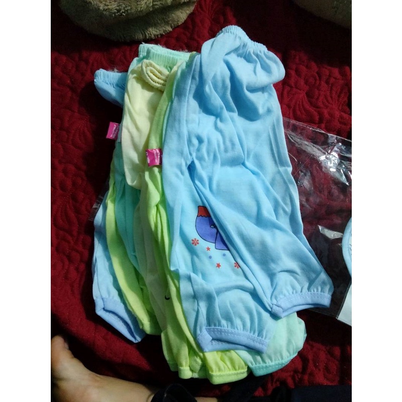 Quần dài bé trai thun lạnh đáp đũng quần cộc bé gái sơ sinh cotton mềm mát