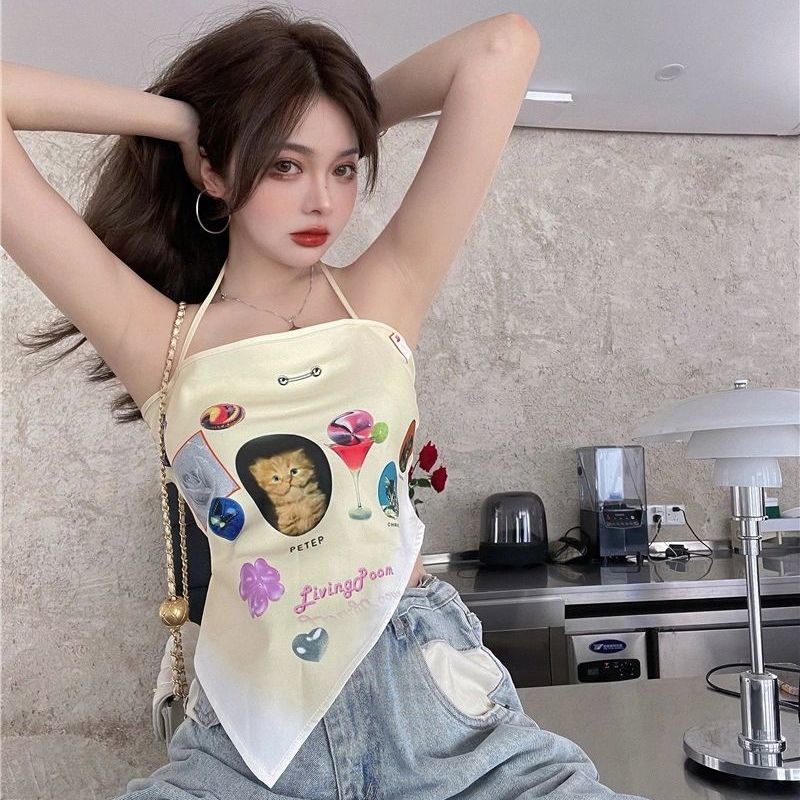 Áo Nữ Hai Dây Dáng Ngắn Gợi Cảm 2022 Thời Trang | BigBuy360 - bigbuy360.vn