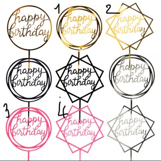 Cây trang trí bánh sinh nhật chữ happy birthday