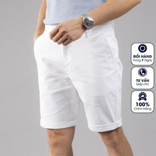 [Kaki.vn] Quần lửng nam, quần short nam kaki cao cấp co giãn dáng Hàn Quốc mặc thoải mái màu trắng đen xanh rêu