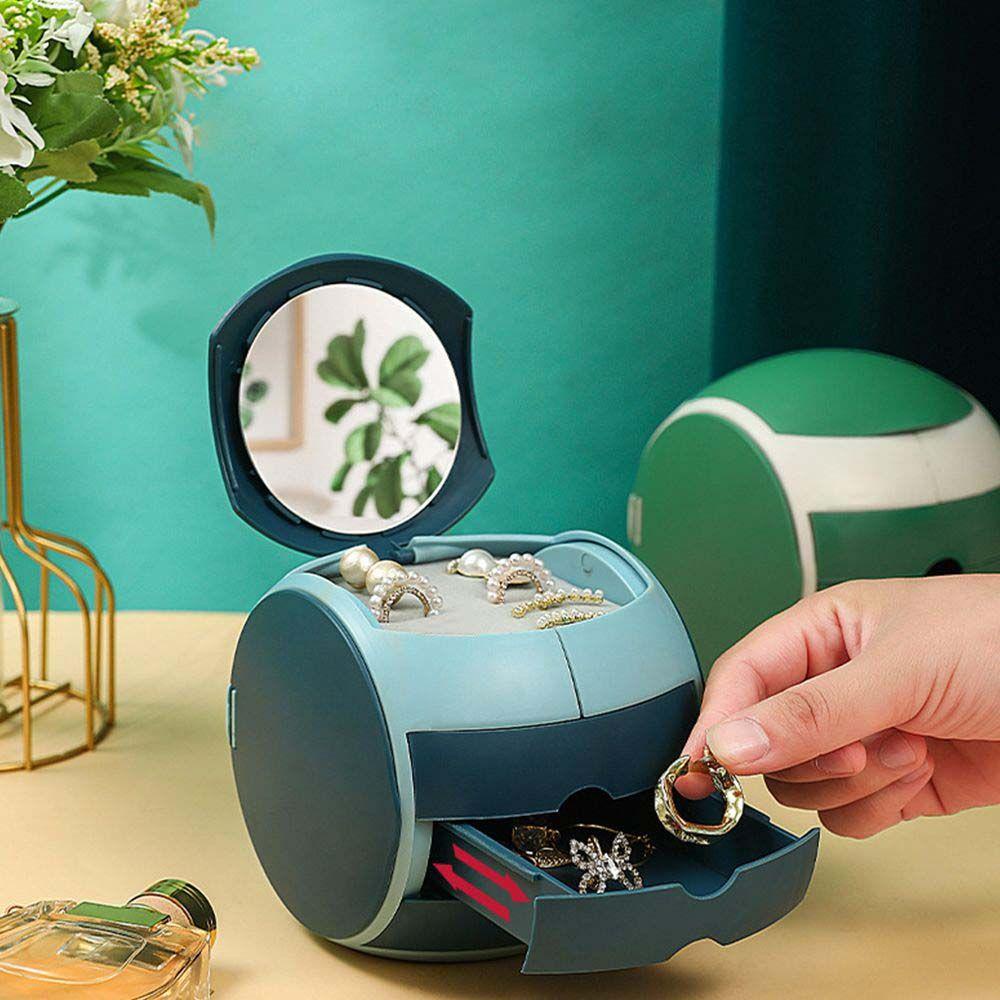 Hộp Đựng Trang Sức Dạng Ngăn Kéo Hình Quả Bóng Tròn Kiểu Dáng Đơn Giản Ốp