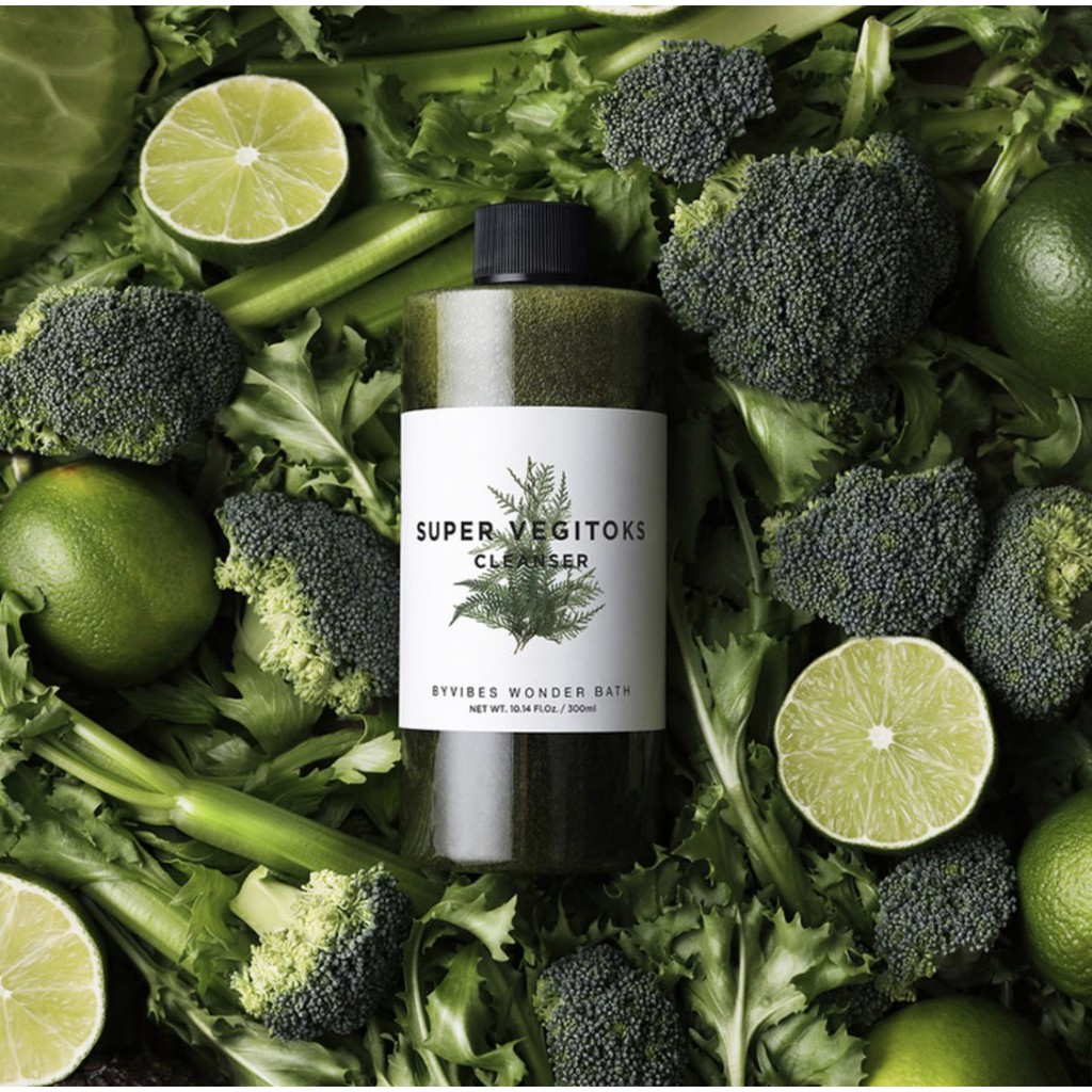 * Sữa rửa mặt thải độc rau củ Super Vegitoks Cleanser (Green)