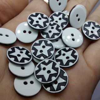 10 nút nhựa gắn áo sơ mi nam nữ size 1,3cm