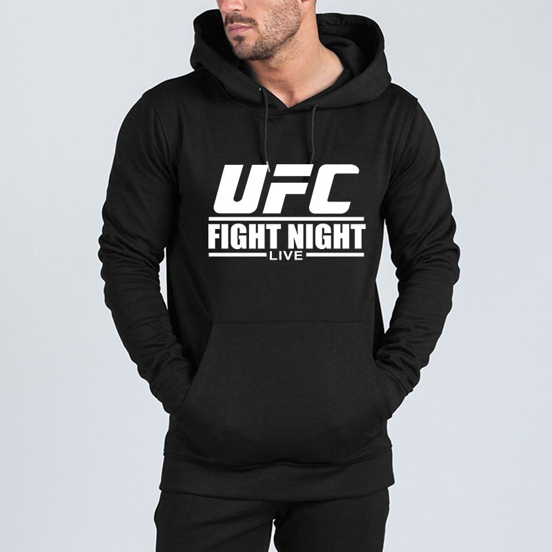 Mới Áo Hoodie Tay Dài In Chữ UFC Boxing Phong Cách Hàn Quốc Cho Nam