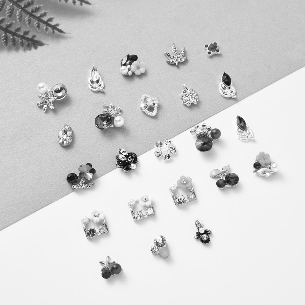 Phụ Kiện Trang Trí Móng Tay Bằng Hợp Kim Họa Tiết Hoa 3D Xinh Xắn