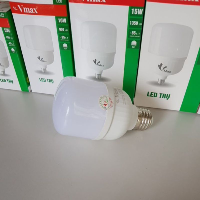 Bóng đèn led trụ siêu sáng tiết kiệm điện 5w 10w 15w 20w 30w 40w 50w chính hãng Vmax