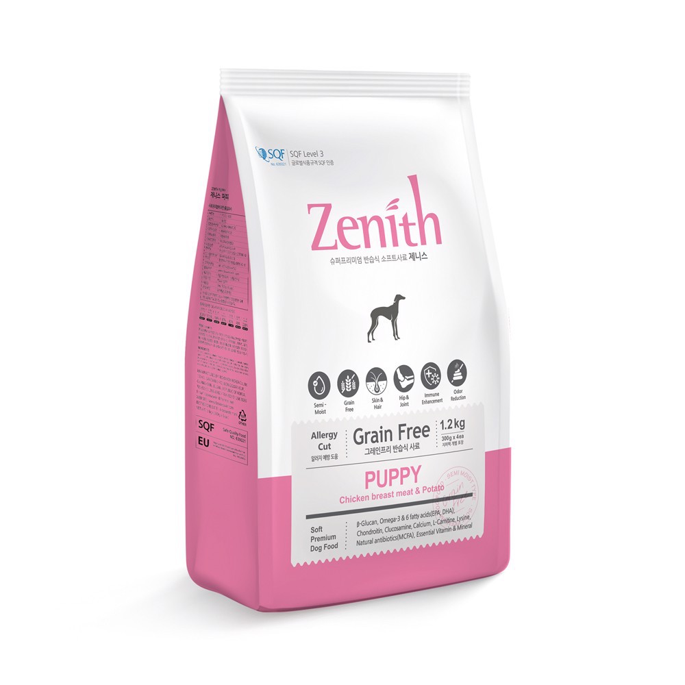 Thức ăn hạt mềm Zenith Puppy 1,2kg cho Chó Con