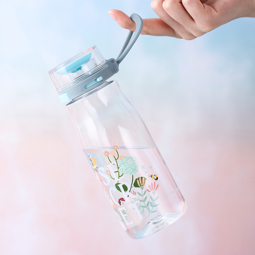Bình nước nhựa tritan Lock&Lock One Touch Bottle ABF687 500ML - BABYHOPSG