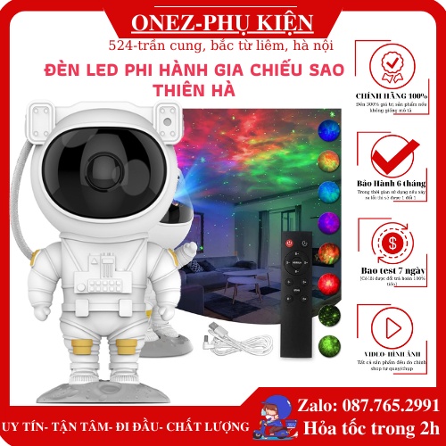 Đèn led phi hành gia chiếu sao thiên hà_Decor phòng_làm quà tặng đèn ngủ và phòng bay