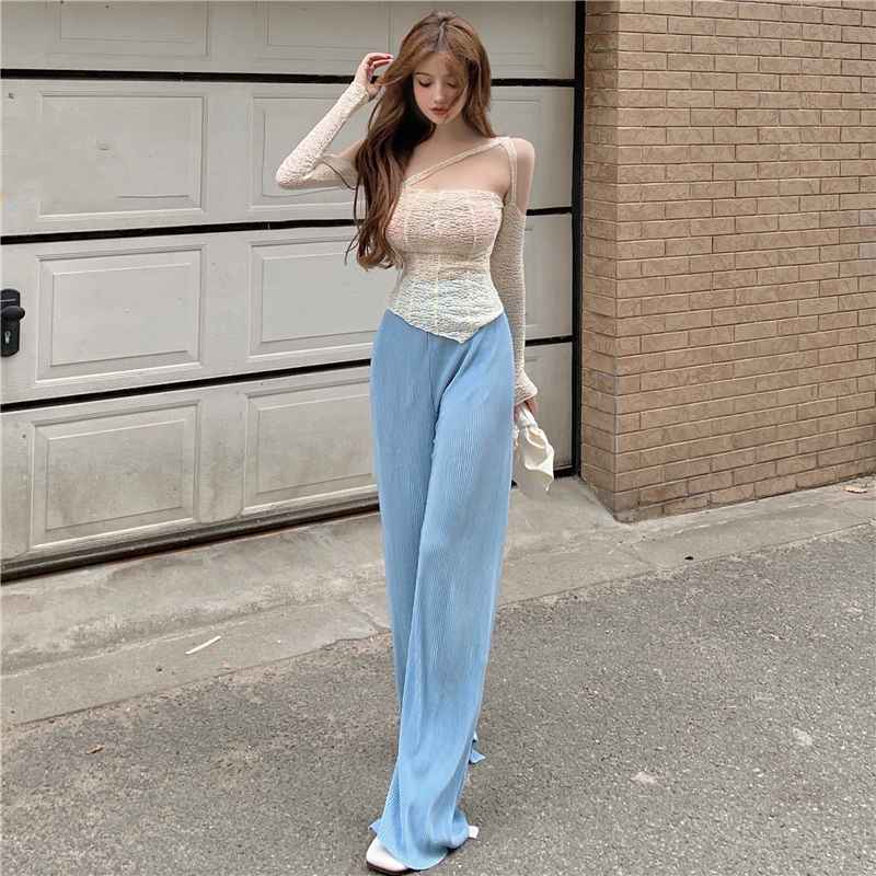 Áo Dài Tay Khoét Vai Phối Ren Đáng Yêu Dành Cho Phái Nữ | BigBuy360 - bigbuy360.vn