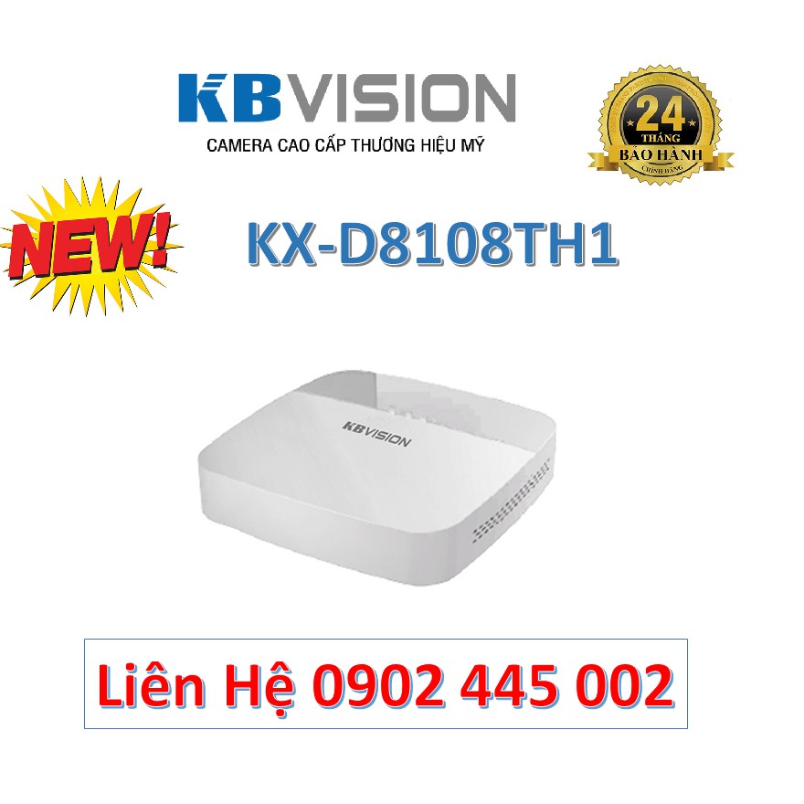 Đầu ghi hình 8 kênh 5 in 1 KBVISION KX-D8108TH1