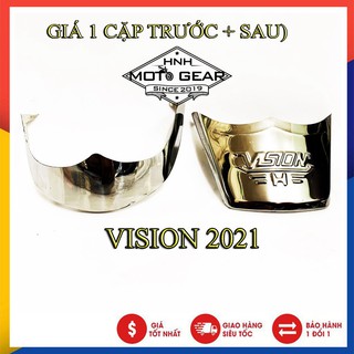 Ốp Dè Trước Sau Vision 2021 Inox