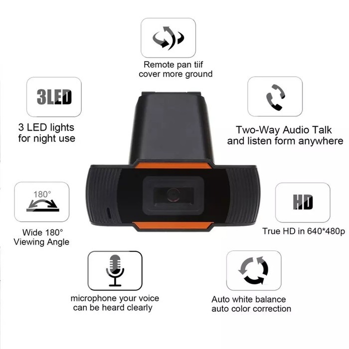 Camera Hd 720 Tự Động Lấy Nét Kèm Micro Cho Pc - Laptop - Android Tv | BigBuy360 - bigbuy360.vn