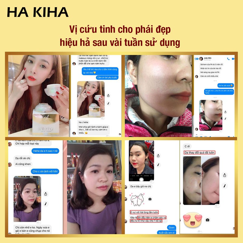 Kem Face Pháp A Cosmetics dưỡng trắng da mặt cấp ẩm tăng sinh collagen x3 hỗ trợ trị mụn phục hồi tái tạo da HAKIHA | BigBuy360 - bigbuy360.vn