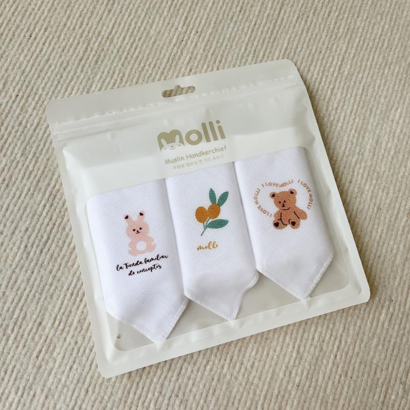 Khăn sữa set 3 Molli Design by Korea - KT 35*35cm