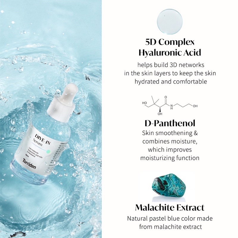 Tinh chất cấp nước, phục hồi da Torriden Dive-in Serum