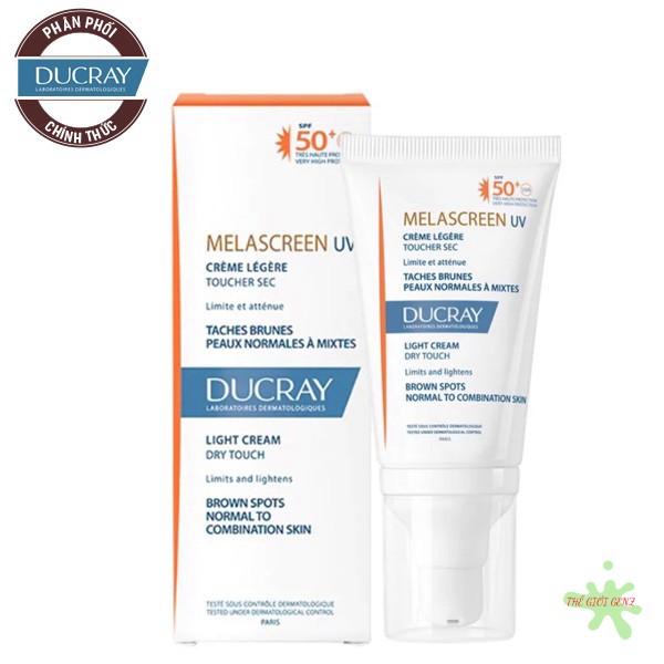 Kem Chống Nắng Chuyên Biệt Cho Da Bị Đốm Nâu Ducray Melascreen UV Light Cream SPF50+ 40ml