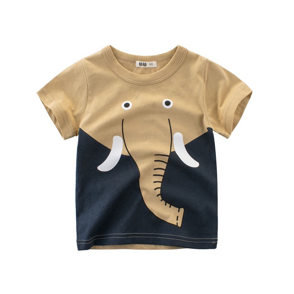 Áo thun bé trai LILA KIDS, Áo cộc tay cho bé chất cotton in họa tiết ngộ nghĩnh