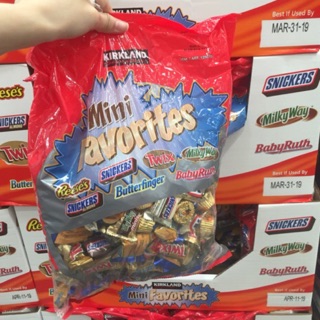 Kirkland Mini Favorites ✈️ socola tổng hợp Mỹ 2.27kg