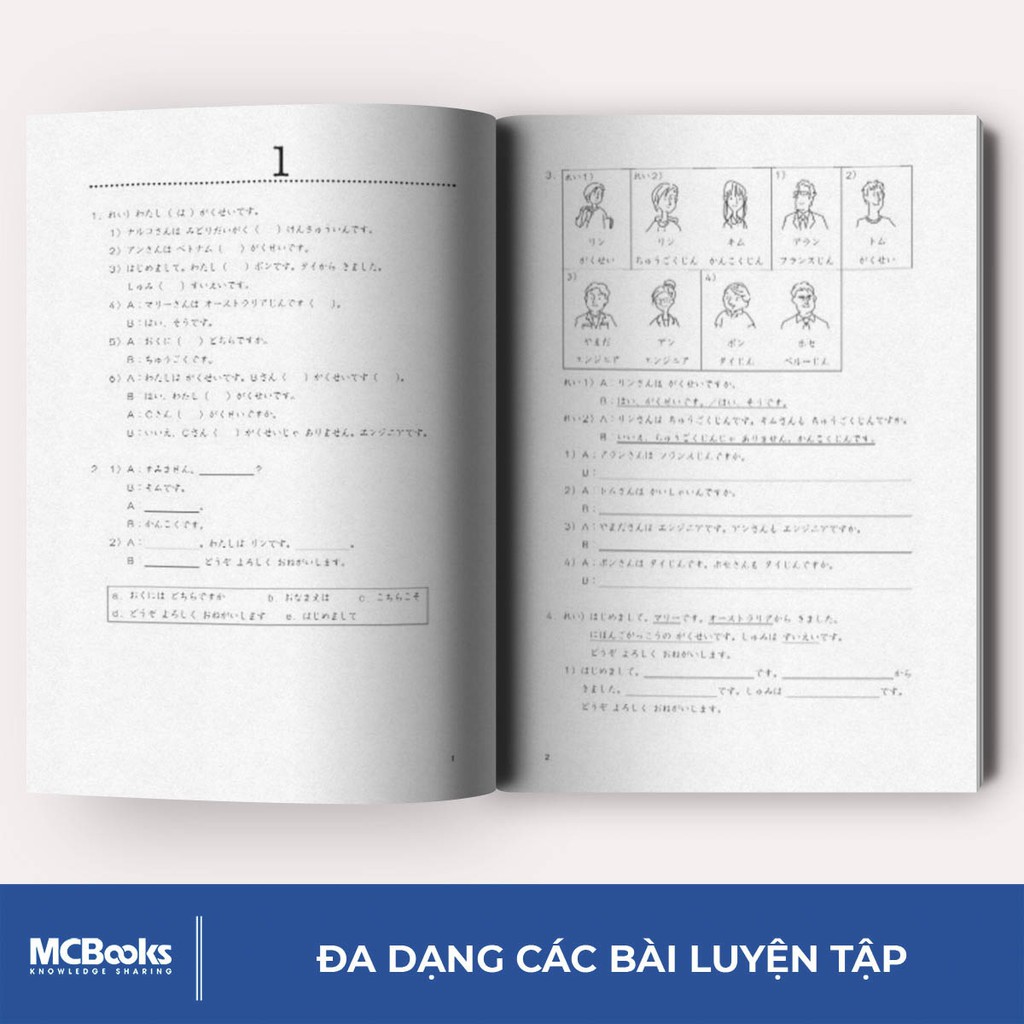 Sách - Giáo Trình Tiếng Nhật Daichi Sơ Cấp 1 - Bài Tập Tổng Hợp - Dành Cho Người Học Tiếng Nhật N5